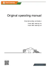 Amazone Avant 3002 Original Operating Manual предпросмотр