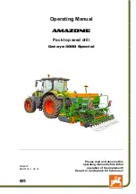 Amazone Cataya 3000 Special Operating Manual preview