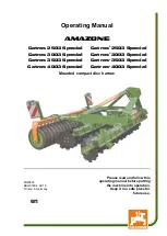 Amazone Catros 2503 Special Operating Manual preview