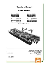 Предварительный просмотр 1 страницы Amazone Catros 3001 Operator'S Manual