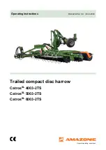 Amazone CatrosXL 4003-2TS Operating Instructions Manual предпросмотр