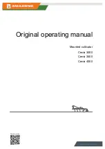 Amazone Cenio 3000 Original Operating Manual preview