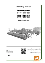 Предварительный просмотр 1 страницы Amazone Cenius 4003-2TX Operating Manual