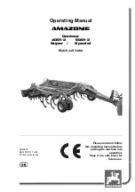 Предварительный просмотр 1 страницы Amazone Centaur 4001-2 Series Operating Manual