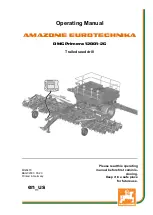 Amazone DMC Primera 12001-2C Operating Manual предпросмотр