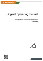 Предварительный просмотр 1 страницы Amazone EasyCheck Original Operating Manual