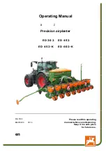 Предварительный просмотр 1 страницы Amazone ED 302 Operating Manual