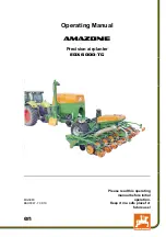 Amazone EDX 6000 TC Operating Manual preview