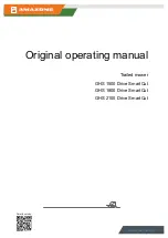 Amazone GHS 1500 Drive SmartCut Original Operating Manual preview