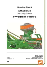 Preview for 1 page of Amazone GreenDrill GD200-E Operating Manual