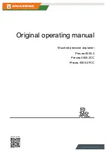 Amazone Precea 4500-2 Original Operating Manual preview