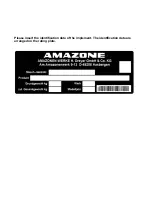 Preview for 2 page of Amazone TSE 3000 Operating Manual