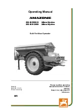 Amazone ZG-B 5500 Ultra Hydro Operating Manual preview