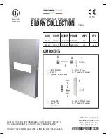 Amba ELORY E2113 Instructions For Use & Installation preview