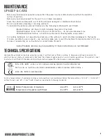 Preview for 3 page of Amba emmesteel QUADRO Q2016 Instructions For Use & Installation