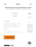 Amba RL 545008-S2121P Instructions For Use And Installation preview
