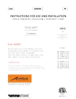 Preview for 1 page of Amba RL 545008-S2121P Instructions For Use And Installation