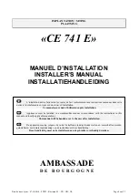 Предварительный просмотр 4 страницы Ambassade CE 741 E General Manual