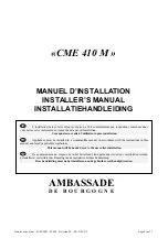 Предварительный просмотр 4 страницы Ambassade CME 410 M General Manual