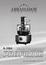 Preview for 1 page of AMBASSADOR PROFILINE A-1004 Manual