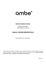 ambe RIR2000-Slim Safety Instructions And Operation Manual preview