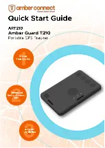 Предварительный просмотр 1 страницы amber connect Amber Guard T210 Quick Start Manual