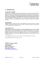 Preview for 12 page of Amber Wireless A84259100 Manual