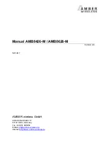 Предварительный просмотр 1 страницы Amber Wireless AMB8426-M Manual