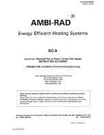 Ambi-Rad SCA100 Instruction Document предпросмотр