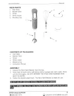 Предварительный просмотр 3 страницы Ambiano HB2033-83 User Manual