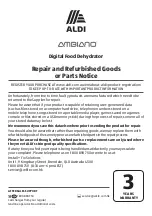 Preview for 22 page of Ambiano XJ-14709C0 User Manual