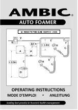 AMBIC AutoFoamer AAF/101 Operating Instructions Manual preview