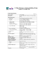 Preview for 1 page of AmbiCom WL1100B-BR Product Specifications