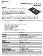 AmbiCom WL54-SDIO Specifications preview