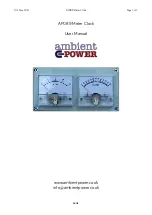 Preview for 1 page of ambient power AP089 User Manual