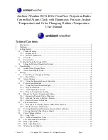 Ambient Weather ClearView RC-8401A User Manual preview