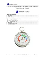 Preview for 1 page of Ambient Weather DHR70B-STAINLESS User Manual