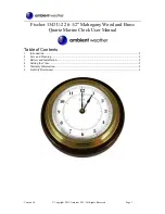 Предварительный просмотр 1 страницы Ambient Weather Fischer 1343U-22 User Manual