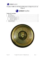 Preview for 1 page of Ambient Weather Fischer 1434B-22-B User Manual