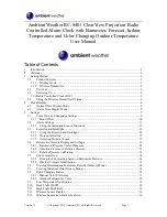 Ambient Weather RC-8401 User Manual preview