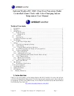 Ambient Weather RC-8465 User Manual preview