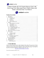 Preview for 1 page of Ambient Weather RC-8473 User Manual