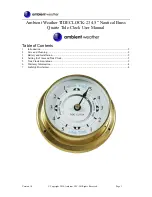 Ambient Weather TIDECLOCK-23 User Manual preview