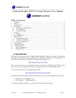 Предварительный просмотр 1 страницы Ambient Weather WH31LA User Manual