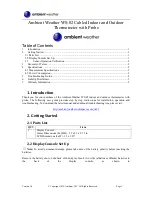 Ambient Weather WS-02 User Manual предпросмотр