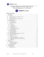 Предварительный просмотр 1 страницы Ambient Weather WS-0262 User Manual