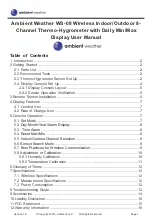 Ambient Weather WS-08 User Manual preview