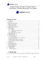 Ambient Weather WS-0802 User Manual preview