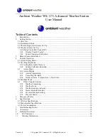 Предварительный просмотр 1 страницы Ambient Weather WS-1171 User Manual