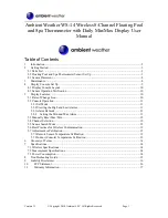 Ambient Weather WS-14 User Manual preview